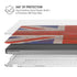 United Kingdom Flag Dark Wood MacBook Cases